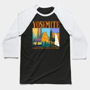 Yosemite National Park California Baseball T-Shirt